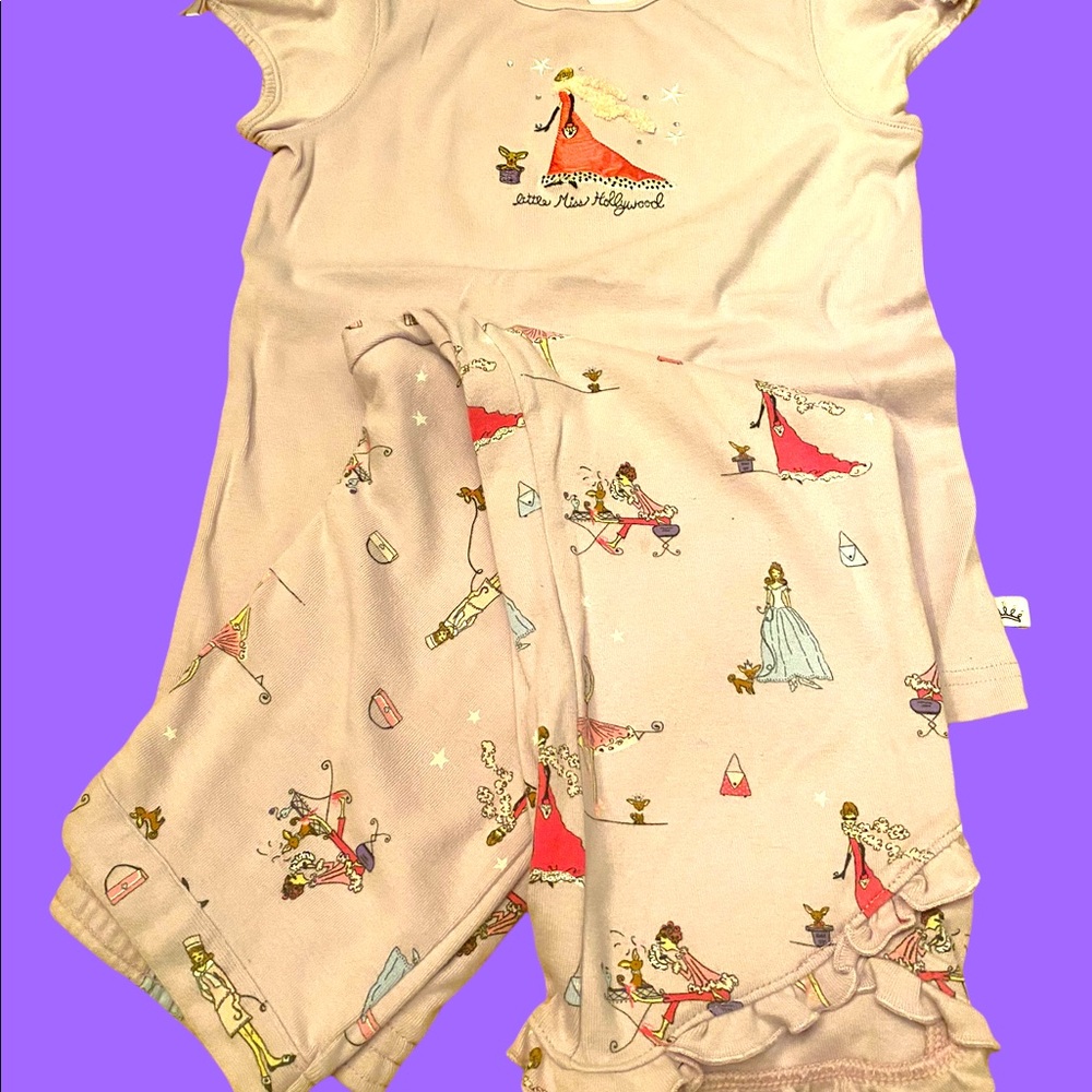 Lavender French-Themed Top & Pants, Size 9